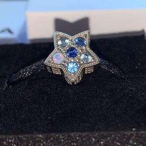 Retired Pandora Blue Star Charm